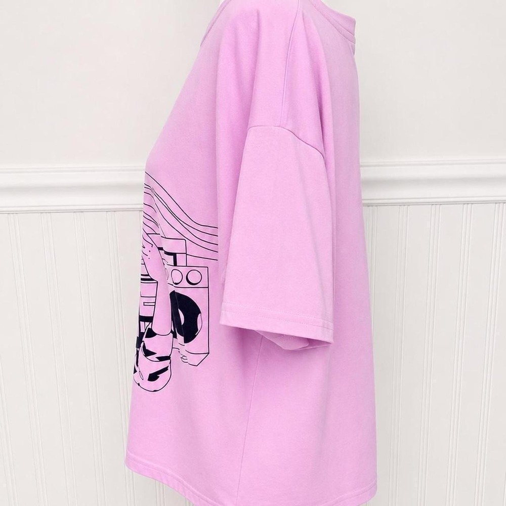 Barbie Embroidered Logo Graphic Oversized T-Shirt - Picture 5 of 7